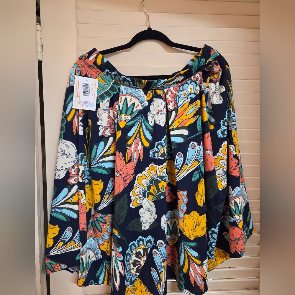 Lularoe Madison Floral Patterned Skirt with Multicolor Design